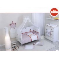 Nino - Lenjerie Patut 5BB+1 Canguro Red